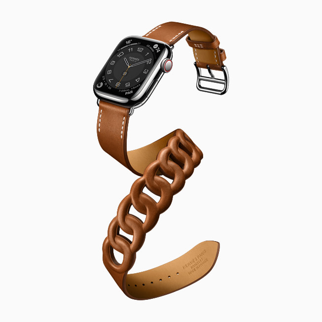 Hermès Gourmette 더블 투어 스타일의 Apple Watch Series 7.
