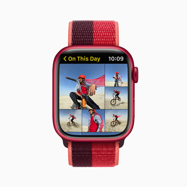 Apple Watch Series 7의 사진 앱.