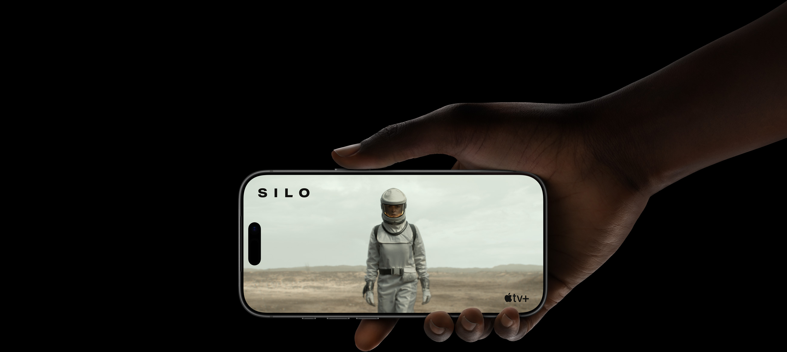 An scene of the Apple TV+ series Silo demonstrates the extended battery life of iPhone 17 Pro